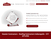 Tablet Screenshot of hoosierroof.com